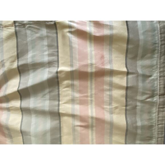 Silk Tafetta Striped decorator fabric Kravet gold melon green 46"x88" orig. 189y - Picture 5 of 5